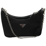 Prada re-edition black polyester handbag
