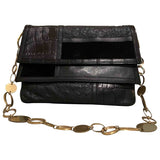 Yves Saint Laurent black leather handbag