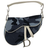 Dior saddle blue cloth handbag
