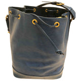 Louis Vuitton noé blue leather handbag