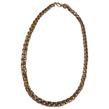 Non Signé / Unsigned  maille américaine gold metal necklaces