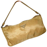 Prada tessuto  camel cloth handbag