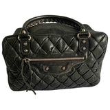 Balenciaga black leather handbag