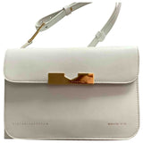 Victoria Beckham white leather handbag