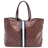 Goyard saint-louis burgundy cloth handbag