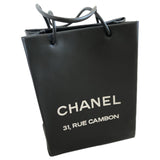 Chanel black leather handbag