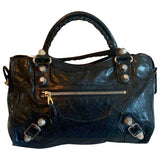 Balenciaga city black leather handbag