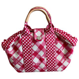 Chanel pink cloth handbag