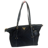 Prada tessuto  navy synthetic handbag