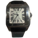 Cartier santos 100 xl black steel watch
