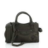 Balenciaga city green leather handbag