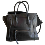 Celine big bag black leather handbag