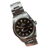 Rolex explorer 39mm silver steel watch