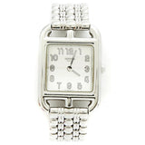 Hermès cape cod silver steel watch