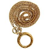 Chanel cc gold metal necklaces