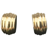 Unknown yellow yellow gold earrings