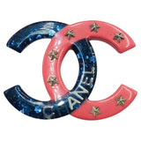 Chanel cc multicolour plastic pins & brooches