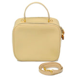 Gucci ecru patent leather handbag
