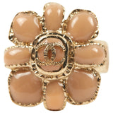 Chanel gold metal rings