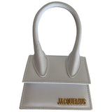 Jacquemus chiquito white pony-style calfskin handbag