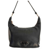 Prada black leather handbag