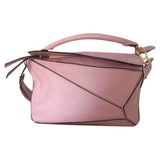 Loewe puzzle  pink leather handbag