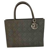 Dior lady dior black cloth handbag