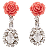 Prada pink plastic earrings