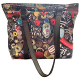 Pleats Please multicolour cloth handbag