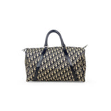 Dior bowling blue cloth handbag