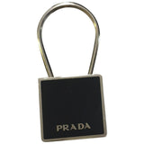 Prada black metal bag charms