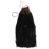 Prada black suede handbag