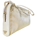 Prada beige polyester handbag