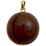 Hermès clou de selle gold wood pendants