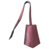 Louis Vuitton burgundy leather bag charms