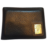 Versace black leather case