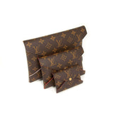 Louis Vuitton kirigami brown cloth clutch bag