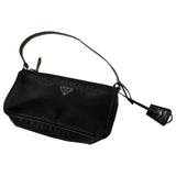 Prada tessuto  black cloth handbag