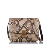 Celine classic brown python handbag