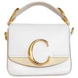 Chloé c white leather handbag