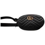 Gucci marmont black leather clutch bag