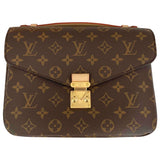 Louis Vuitton metis brown cloth handbag