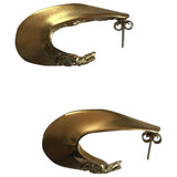 Alighieri gold metal earrings