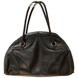 Prada black leather handbag