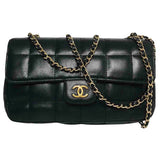Chanel timeless/classique black leather handbag