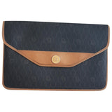 Dior dioraddict black cloth clutch bag