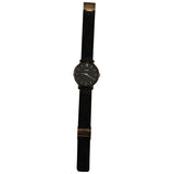 Cluse black steel watch