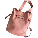 Lancel huit pink leather handbag