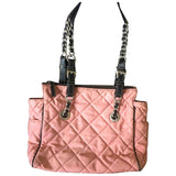 Prada pink polyester handbag