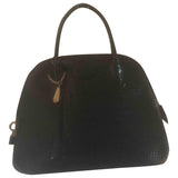 Lancel black patent leather handbag